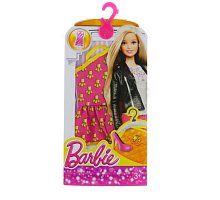 Фото Рожево-біла сукня для Барбі, серії Модна сукня, Barbie, Mattel, різнокольорова з білим верхом, CFX65-3