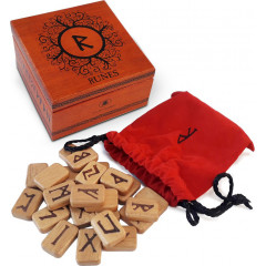Подарочное издание деревянных рун - Deluxe Wooden Runes. Lo Scarabeo (RUNE11)