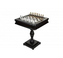 Фото Шаховий стіл Italfama Orientale, 58 x 58 см, фігури латунь, позолота, срібло (154GSBN+TAV86BG-N)