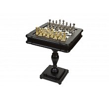 Фото Шаховий стіл Italfama Staunton, 58 x 58 см, фігури цинк, латунь, нікель (47M+TAV86BG-N)