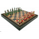 Шахи та нарди Italfama Camelot, 48 x 48 см, фігури цинк, латунь, нікель (19-50+222GN)