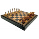 Шахматы и нарды Italfama Mignon Fiorito Nero, 48 x 48 см, фигуры цинк, золото, серебро (158G+222GN)