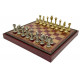 Шахматы и нарды Italfama Staunton Rosso, 35 x 35 см, фигуры цинк, латунь, никель (70M+219GR)