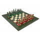 Шахматы Italfama Camelot Verde, 42 x 42 см, фигуры цинк, латунь, никель (19-50+510R)