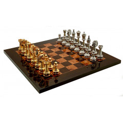 Шахматы Italfama Fiorito, 42 x 42 см, фигуры цинк, золото, серебро (82G+543R)