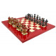 Шахматы Italfama Landsknecht Rosso, 42 x 42 см, фигуры цинк, латунь, никель (19-84+511R)