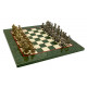 Шахматы Italfama Landsknecht Verde, 42 x 42 см, фигуры цинк, латунь, никель (84M+510R)