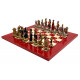 Шахматы Italfama Napoleone Rosso, 42 x 42 см, фигуры цинк, латунь, никель (19-57+511R)