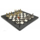 Шахматы Italfama Staunton Nero, 42 x 42 см, фигуры цинк, латунь, никель (70M+513R)