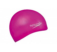Фото Шапочка для плавання SPEEDO 8709848921 PLAIN MOULDED SILICONE CAP (силікон, малиновий)
