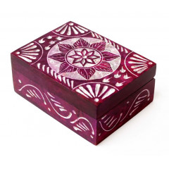 Скринька кам’яна фарбована 10x7,5x4см. NO.-200. Агальматоліт (9170381)