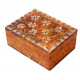 Шкатулка каменная крашеная 10x7,5x4см. NO.-206. Агальматолит (9170387)