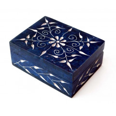 Скринька кам’яна фарбована 10x7,5x4см. NO.-207. Агальматоліт (9170388)