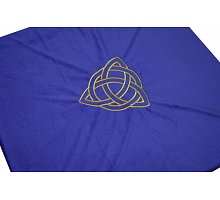 Фото Скатерть для гадания бархат, вышивка, 75x75 Кельтский узел Синяя (9040391)