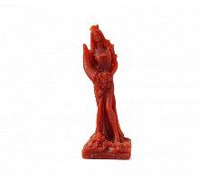 Фото Свічка Богиня достатку "Абунданція" Червона 4x4, 5x12 см (9060489)