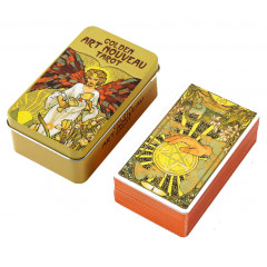 Таро Уэйт Арт Нуво - Golden Art Nouveau Tarot in a tin. China (9420327)