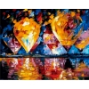 Фото 1 - Повітряні кулі над затокою, серія Пейзаж, малювання за номерами, 40 х 50 см, Ідейка, KH1012