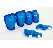Фото Захист дитячий наколінники, налокітники, рукавички Record SK-6343B-S (р-р S-3-7рок, синій)