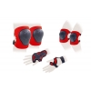 Фото 1 - Захист дитячий наколінники, налокітники, рукавички Record BQ-118 (р-р 5-8років, рожева, синя, червона)