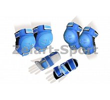 Фото Захист спорту. наколінники, налокіт., рукавички дитячі ZELART SK-3504B-M (р-р M-8-12років, блакитна)