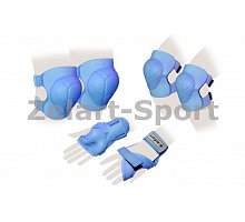 Фото Захист спорту. наколінники, налокіт., рукавички дитячі ZELART SK-4684B-L ENJOYMENT (р-рL-13-15лет,синя)