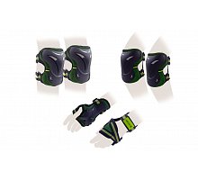 Фото Захист спорту. наколінники, налокіт., рукавички для дорослих ZELART SK-3505G-L (р-р L, зелена)