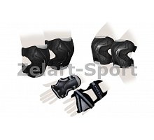 Фото Захист спорту. наколінники, налокіт., рукавички для дорослих ZEL SK-4677BK-M GRACE (р-р M, чорна)