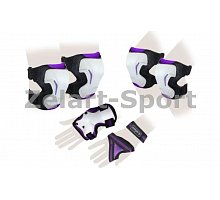 Фото Захист спорту. наколінники, налокіт., рукавички для дорослих ZEL SK-4677V-L GRACE (р-р L, фіолетова)