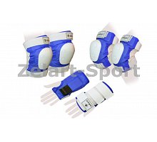 Фото Захист спорту. наколінники, налокіт., рукавички для дорослих ZELART SK-4680BL-S (р-р S, синій)