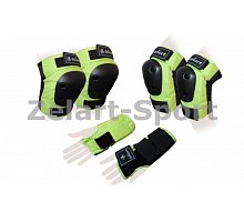 Фото Захист спорту. наколінники, налокіт., рукавички для дорослих ZELART SK-4680G-M METROPOLIS (р-р M,зелена)