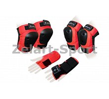 Фото Захист спорту. наколінники, налокіт., рукавички для дорослих ZELART SK-4680R-M METROPOLIS (р-р M, червона)