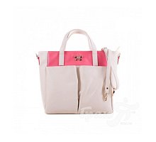 Фото Жіноча сумка з якісного шкірозамінника FARFALLA (ФАРФАЛЛА) WR82307-pink