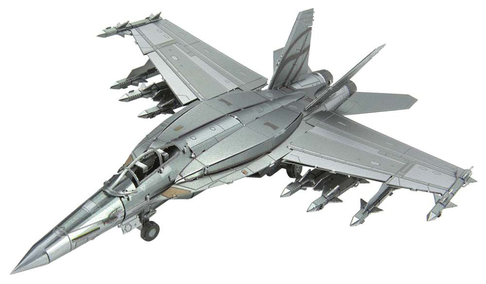 Металлическая сборная 3D модель F/A-18 Super Hornet, Metal Earth